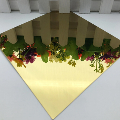 8K Decorative Stainless Steel Sheet Plate 316 316L Gold Color Mirror 2000mm