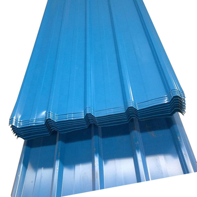 Corrugated PPGI Steel Metal Iron Roofing Sheet In Ral Color ASTM A653