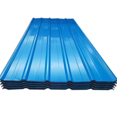 Corrugated PPGI Steel Metal Iron Roofing Sheet In Ral Color ASTM A653