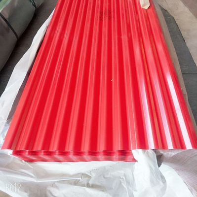 0.12-0.8mm PPGI Corrugated Roofing Sheet With Ce Certification 750-1250mm